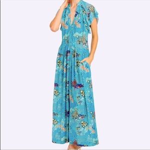 Zadig & Voltaire, Ruskie Glam Rock Maxi Dress, Blue, Size XS